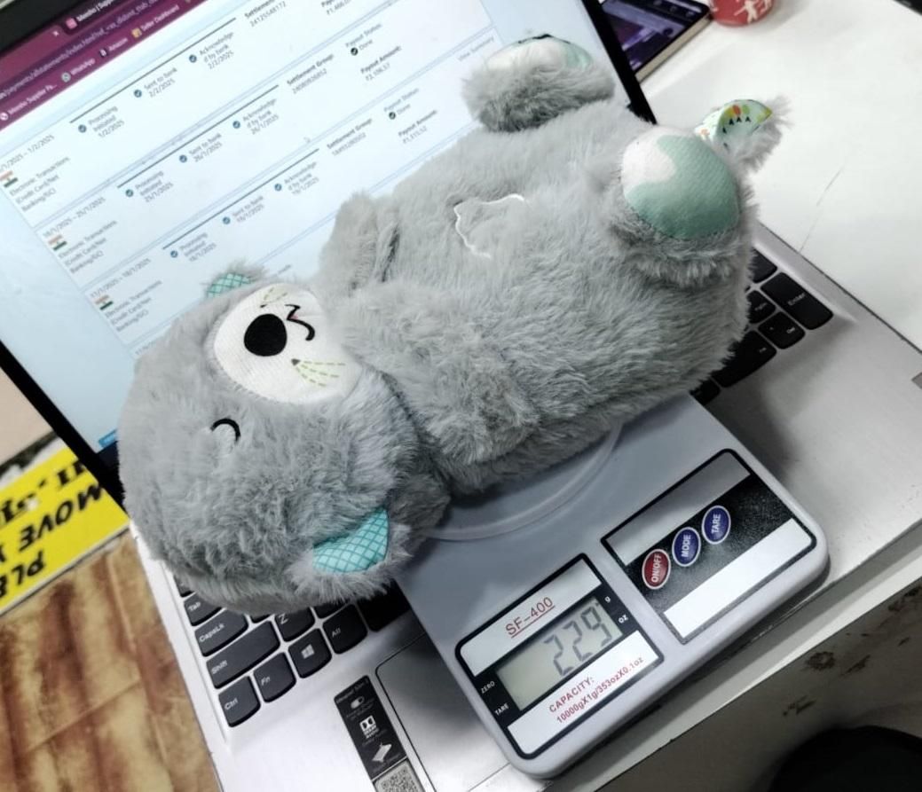 LOVEONES Breathing Teddy Bear with Soothing Music, Comfort Plush