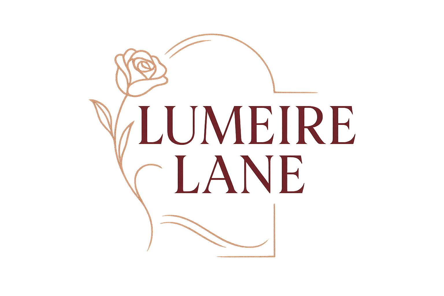 BASICALLY IM DESIGNING A BEAUTY LOGO SO MY STORE NAME IS LUMEIRE LANE