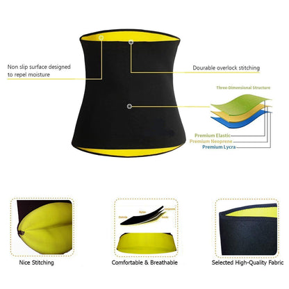 SLIM Sweat Belt - Hot Body Shaper Belly Fat Burner For Men & Women